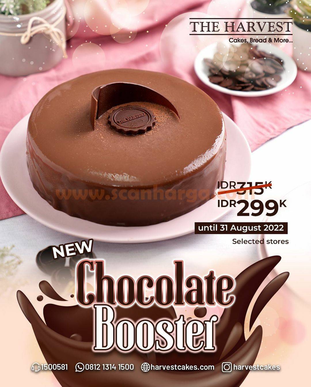 Promo The Harvest Chocolate Booster New Menu only 299K