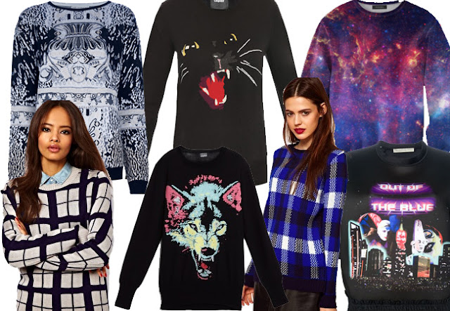 fall jumpers,statement jumpers, animal jumpers, sci fi jumpers, balenciaga jumpers, grid jumper, plaid jumper