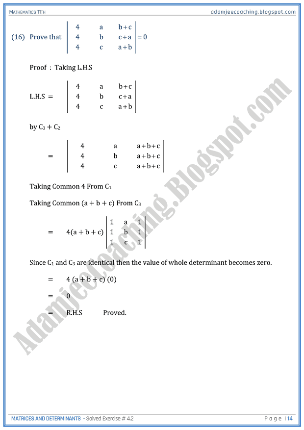 matrices-and-determinants-exercise-4-2-mathematics-11th