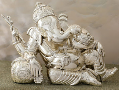 Exploring the Journey of Silver God idols, this image highlights the divine artistry and deep spirituality embodied in each piece.