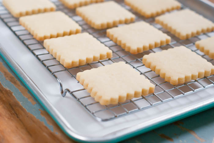perfect sugar cookies for decorating, no spread, cooling on wire rack