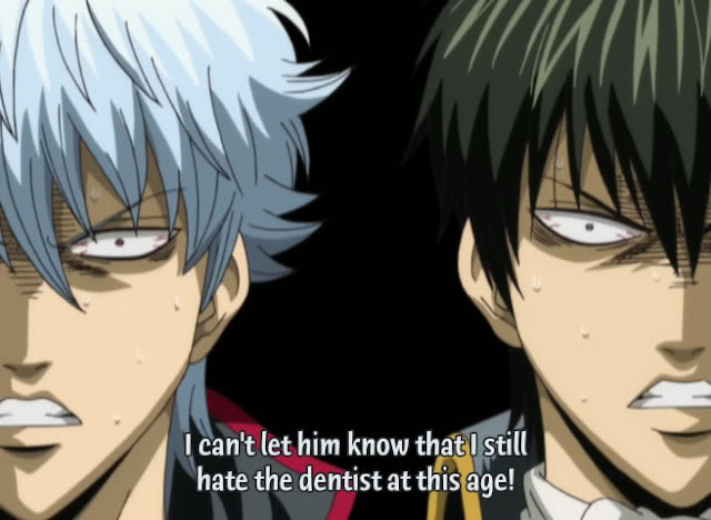 Gintoki and hijikata afraid of dentist