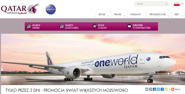 Promocja Qatar Airways