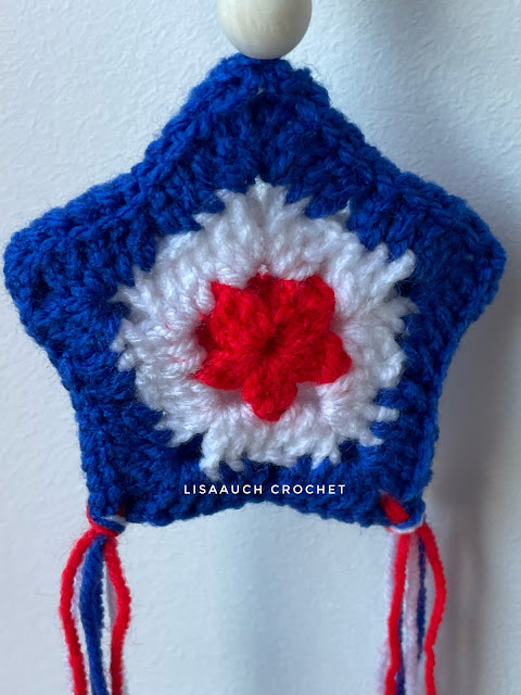 easy crochet star, crochet 5 point star free pattern,
