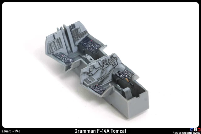 Cockpit du F-14A Tomcat d'Eduard au 1/48
