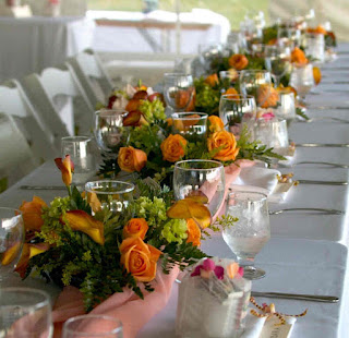 wedding reception table decorations simple