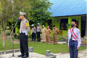 Kasat Lantas Polres Aceh Tamiang Jadi Pembina Upacara di Sekolah, Edukasi Siswa Tentang Lalulintas