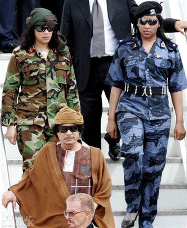 The President Of Libya Gaddafi S The Amazonian Guard Female Bodyguard Team Mhk Times