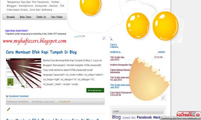 Cara Membuat Efek Telur Di Blog