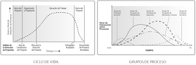 El Ciclo de vida del proyecto no es igual a los Grupos de Procesos