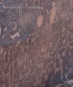 Pictographs at Petrified Forest National Park Arizona