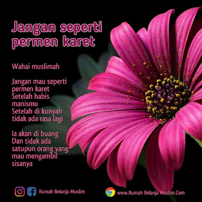 Wahai Muslimah Jangan Seperti Permen Karet