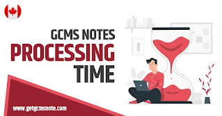 gcms notes processing time