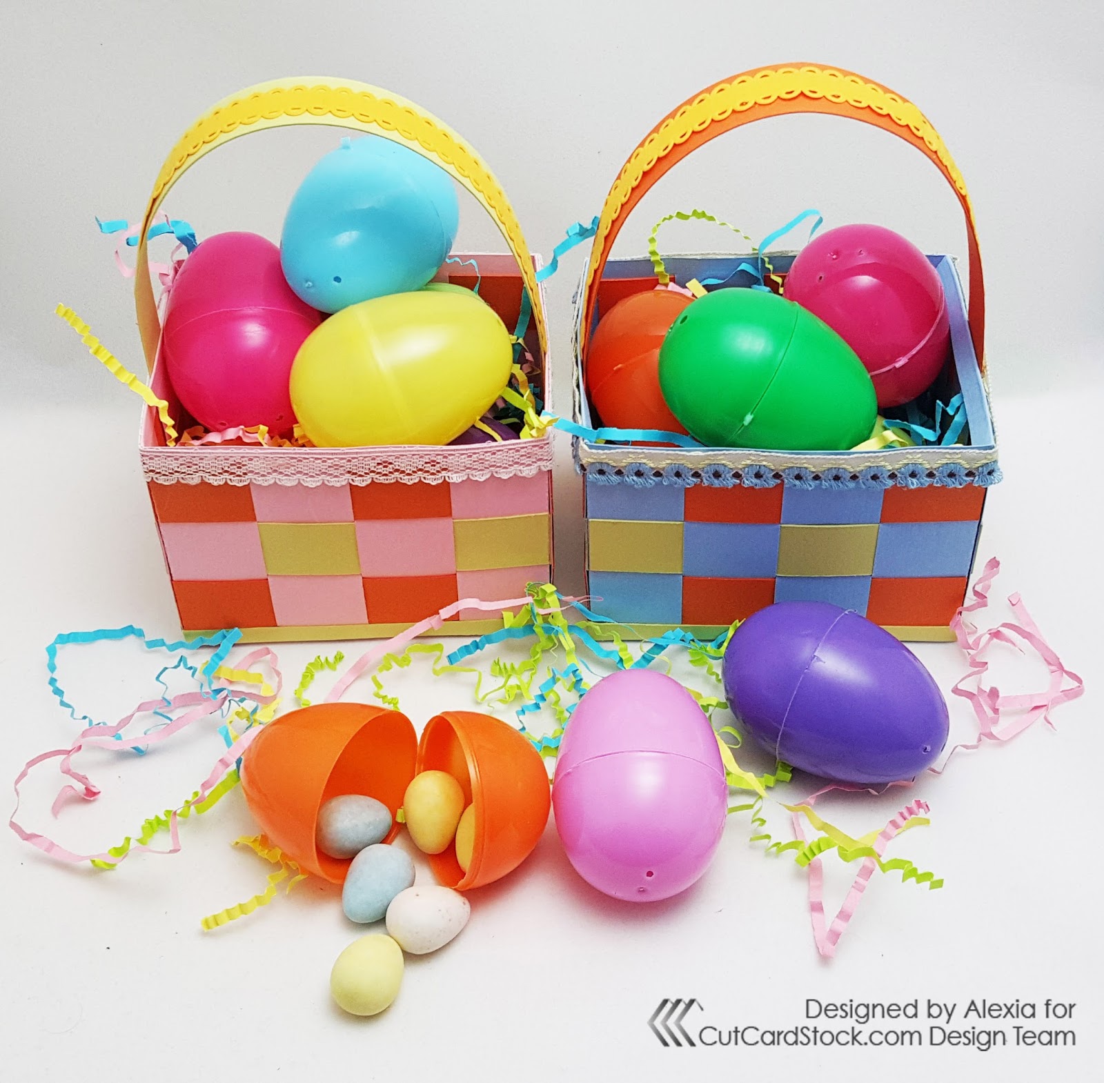 Download Woven Easter Basket (SVG provided) - CutCardStock.com