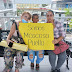Pacientes del Moscoso Puello se manifiestan frente a la oficina de Alto Costo