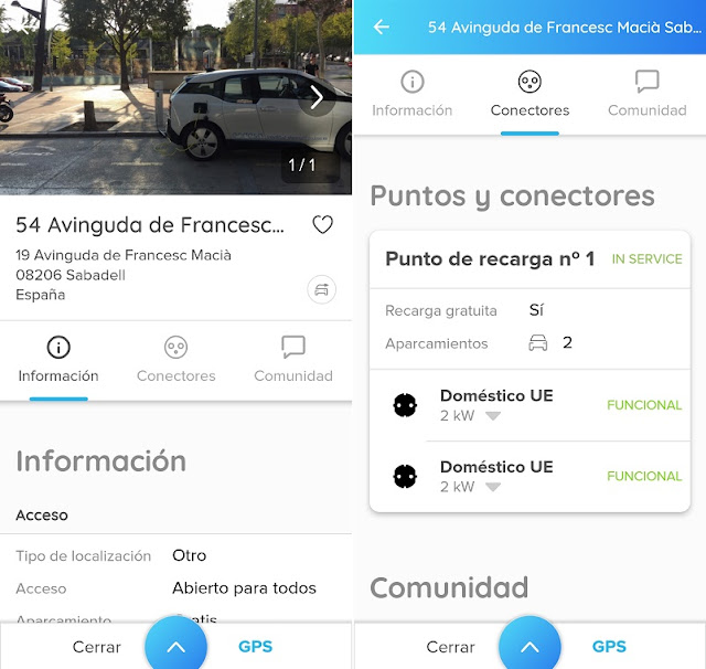 ajustes de la aplicación chargemap