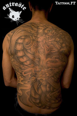 Tatoos Dragao nas Costas enteiras