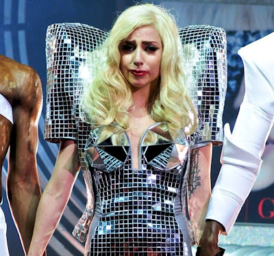 Picture of Lady Gaga at her Monster Ball Concert in L.A. holding hands with 