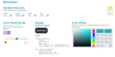 CSS3 Gradient Generator
