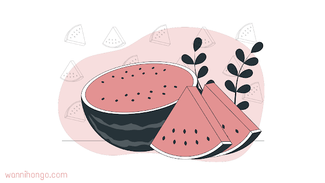 gambar ilustrasi buah semangka
