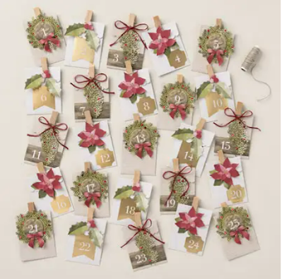 rustic christmas countdown kit 2