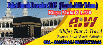 biaya umroh akhir tahun 2015