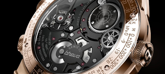 Génie 01 - World's First Mechanical Wristwatch Weather Forecast, display time, altitude, weather forecasting, barometric pressure, power reserve, movement display, price, in malaysia, silver, white gold, pink gold, bronze, color, colour