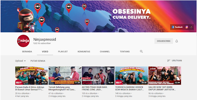 Channel Youtube Ninja Xpress