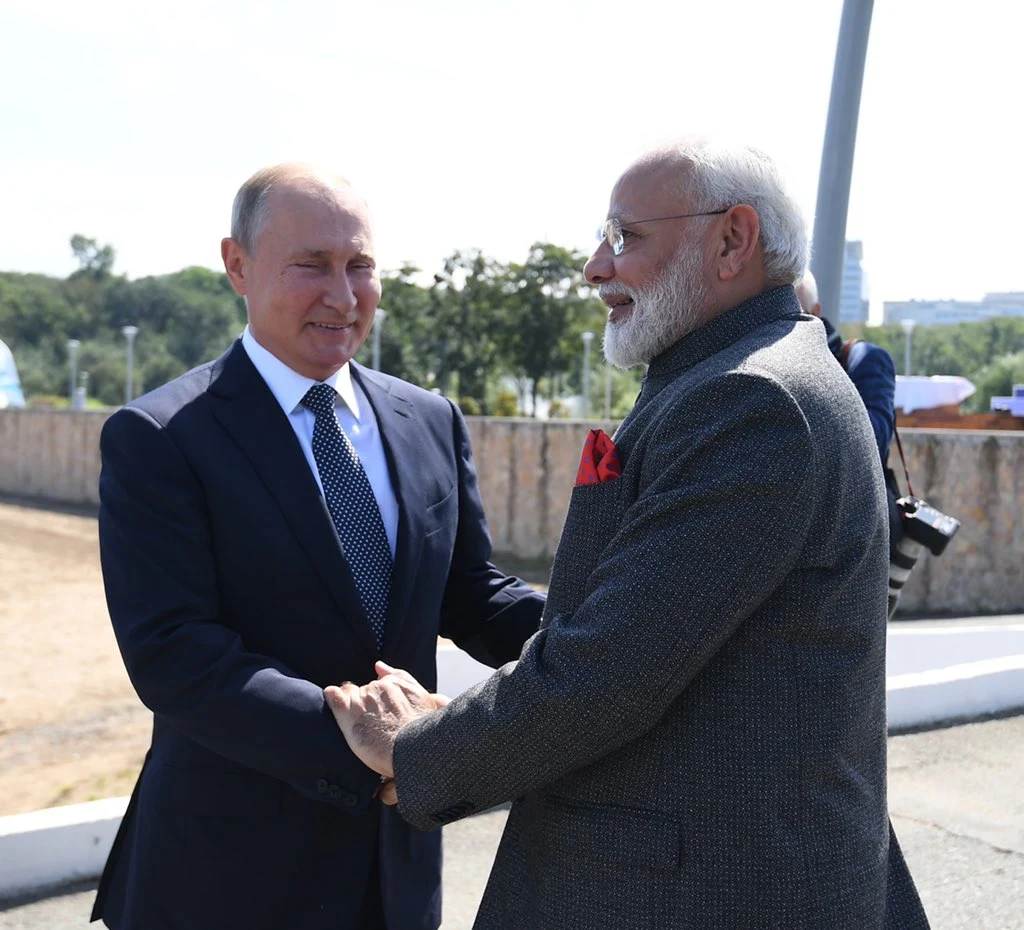 Narendra Modi Spotted with Vladimir Putin