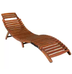 Lisbon Wood Outdoor Chaise Lounge