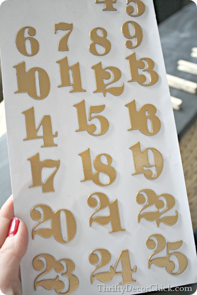 advent calendar stickers