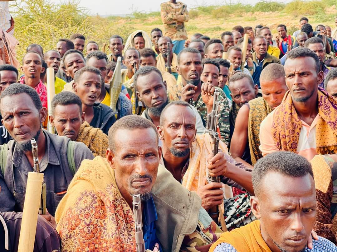 He gathered hundreds of clan militias to participate in the war against Al-Shabaab in Hiran Province