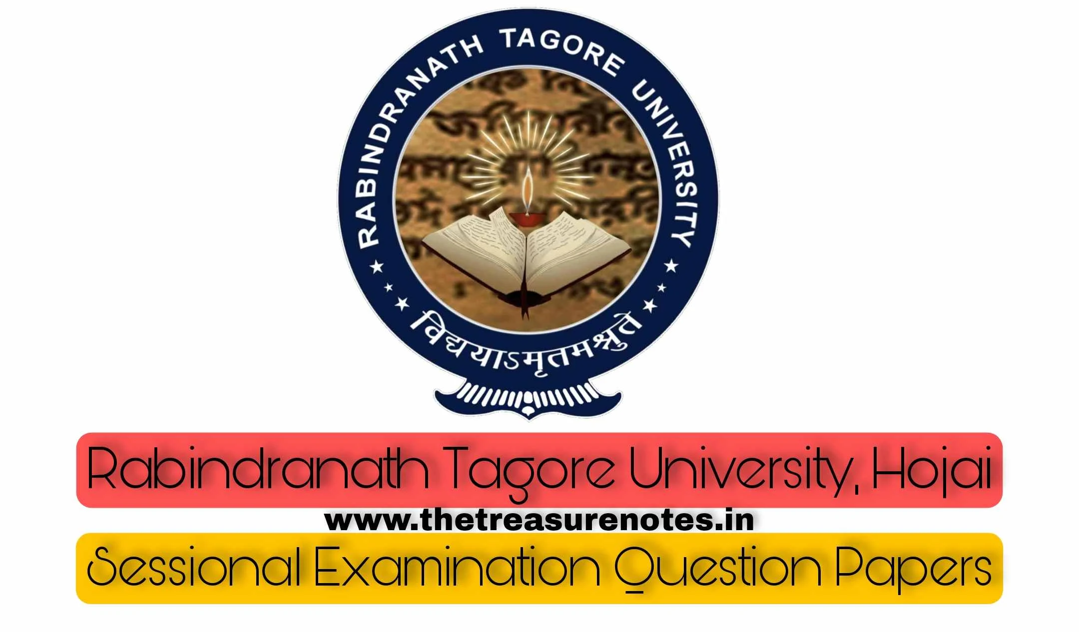 Rabindranath Tagore University(RTU) Hojai | B.Com - 3rd Semester | Management Principle and Application  | Sessional Examination, 2021 Question Paper | The Treasure Notes