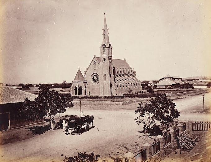St. Andrew's Church (Scottish Church), Karachi, Sindh, Pakistan (India) | Rare & Old Vintage Photos (1875)