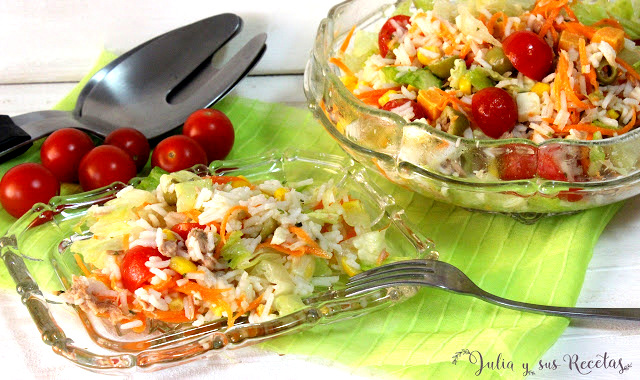 Ensalada de arroz. Julia y sus recetas