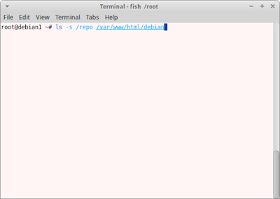 ln -s /repo /var/www/html/debian