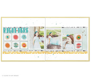 CTMH Washi Tape On Scrapbook Layout