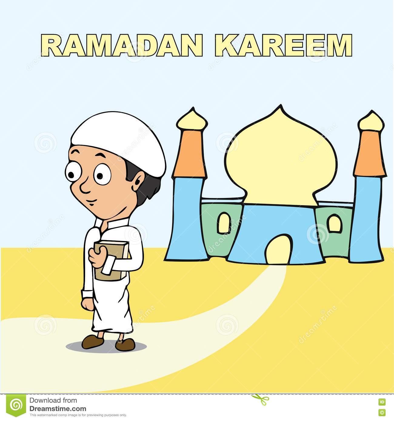 Gambar Kartun Anak Ramadhan Top Gambar
