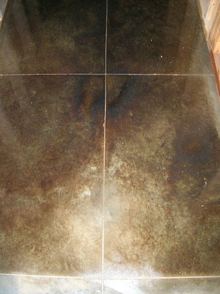 A sample of our stained concrete floor