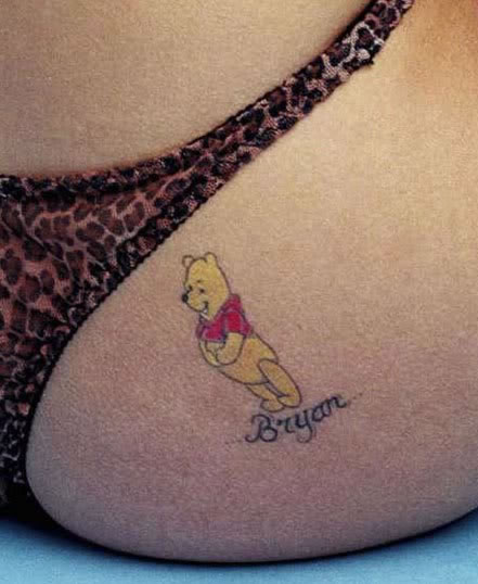 Kerry Katona butt tattoo
