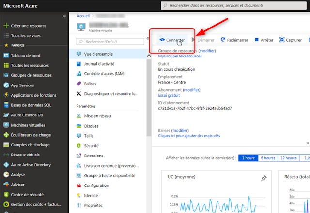 Configurer le Bureau à distance à partir du portail Azure