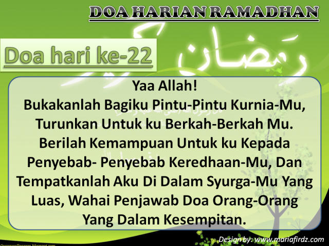 Doa Hari Ke-22