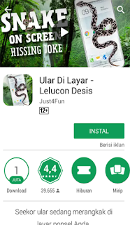  Ular di Layar-Lelucon Densis 