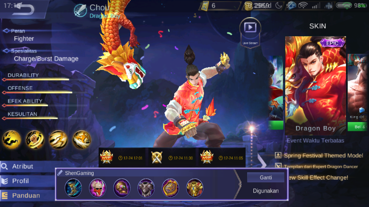 Tips Dan Build Hero Chou - Mobile Legends ~ Shengaming