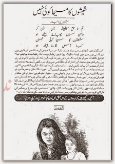 Sheshon ka maseeha koi nahe Urdu novel by Sheren Haidar pdf.