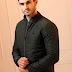 Dark Grey and Black Reversible Bomber Jacket For Men