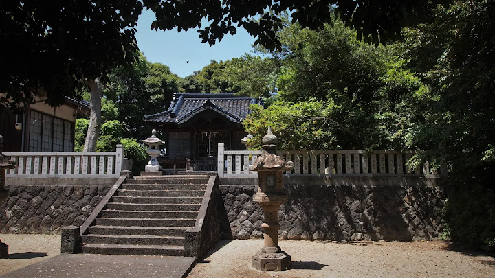 鳥取県西部の道祖神、目久美神社
