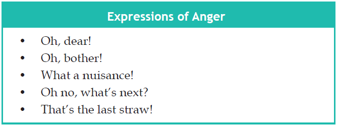 Expressing Anger - mengekspresikan perasaan kemarahan 