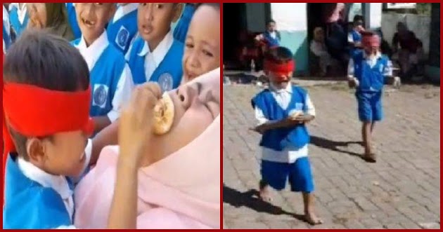 Viral Aksi Anak TK di Probolinggo Terlalu Semangat Suapi Ibu saat Ikut Lomba, Bikin Ketawa