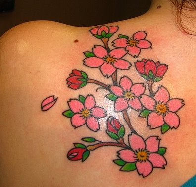 When it comes to cherry blossom tattoos there are two methods of thinking